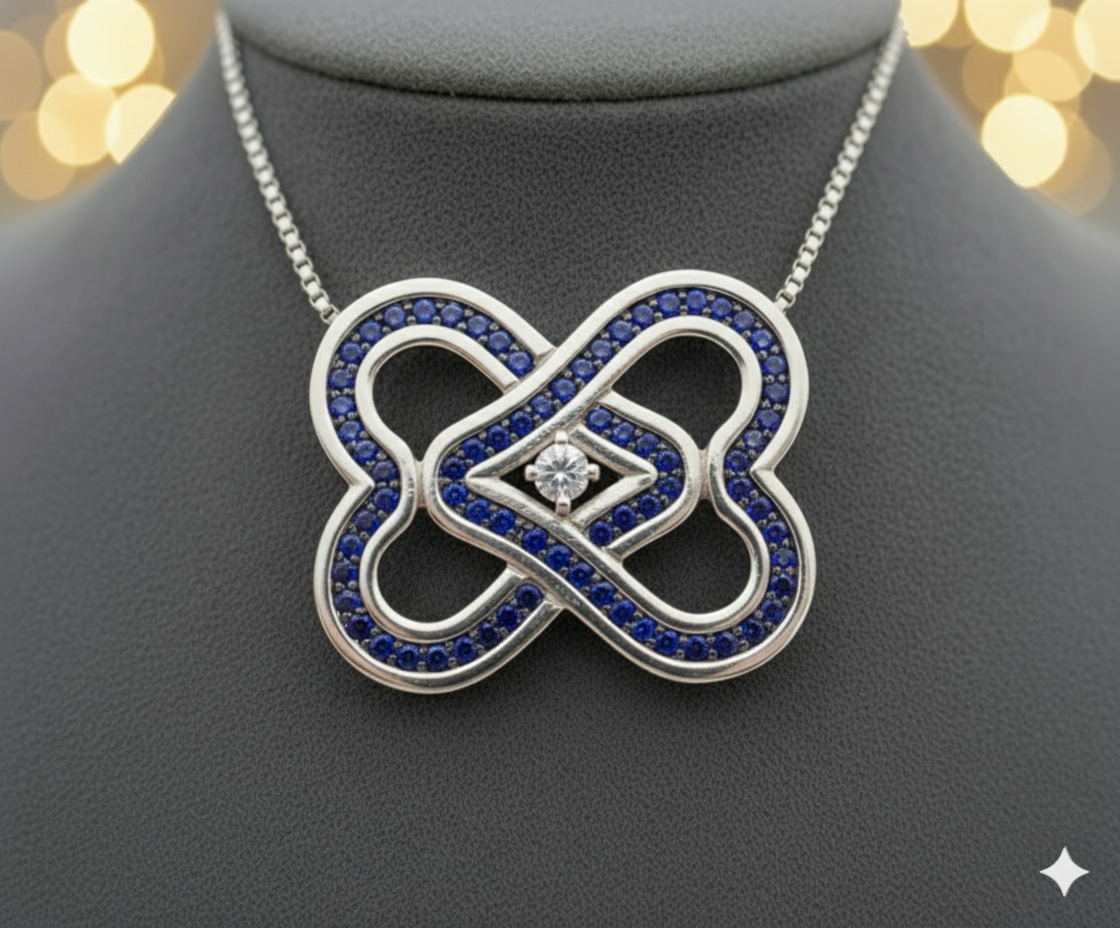 Sapphire Infinity Pendant